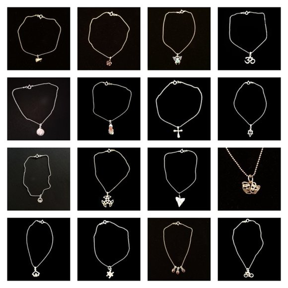 Anklet 925 Sterling Silver Chain and Heart Charm - Picture 3 of 4